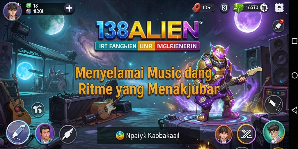 Tampilan gameplay 138ALIEN yang penuh warna dan dinamis.