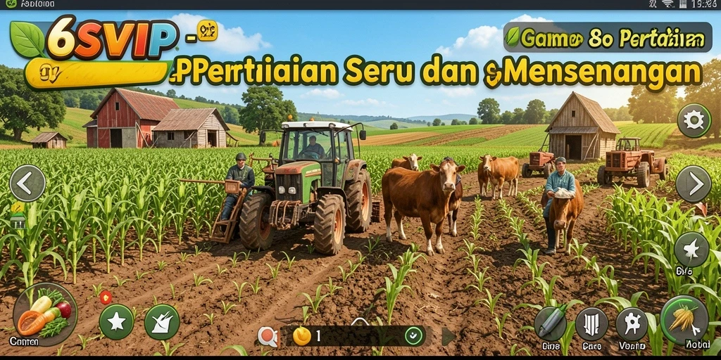 Screenshot gameplay <strong>6SVIP</strong> menunjukkan aktivitas bertani yang seru.