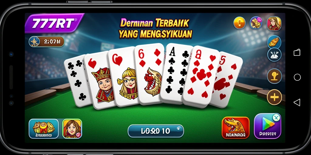 Tampilan gameplay seru dari 777RT dengan berbagai mode domino.