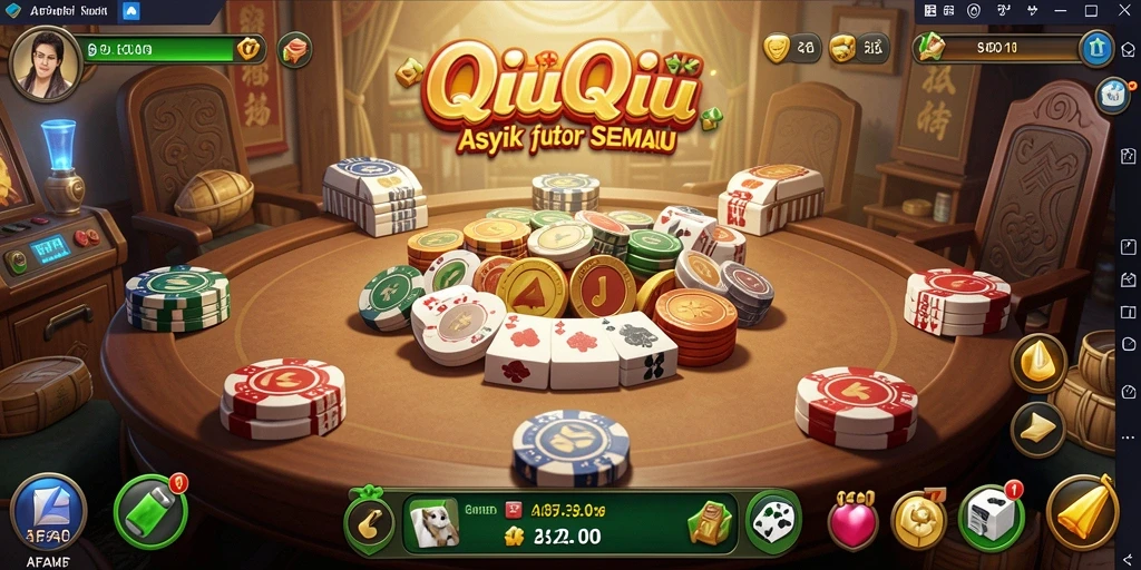 Tampilan gameplay menarik dari game QiuQiu AFAF.