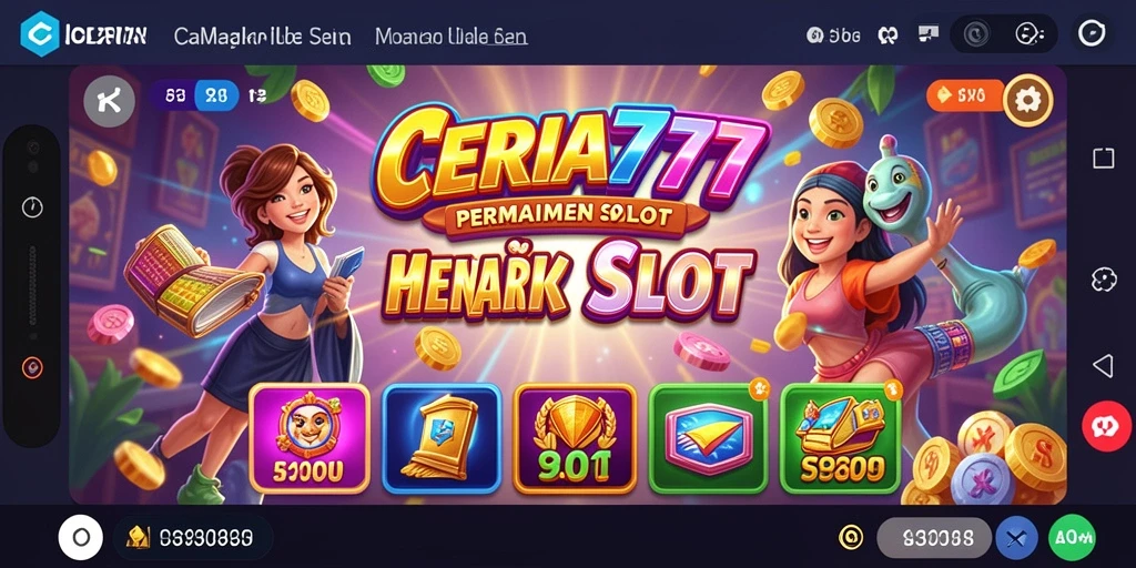 Screenshot CERIA777 menampilkan gameplay slot yang seru dan mengasyikkan.