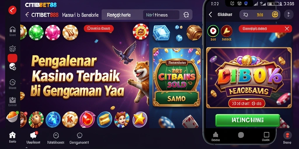 Screenshot CITIBET88 menampilkan gameplay Kasino yang mendebarkan.