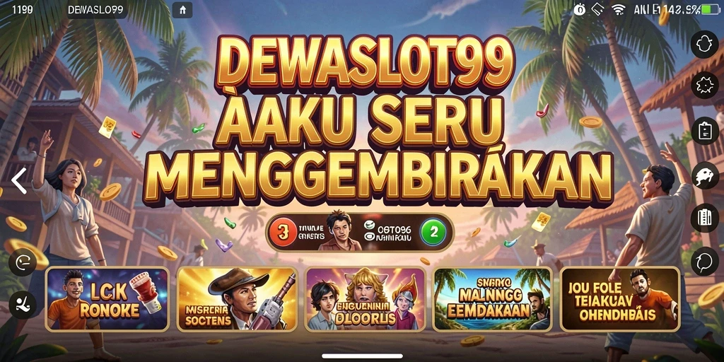 Tangkapan layar utama DEWASLOT99 menampilkan aksi seru dalam gameplay.