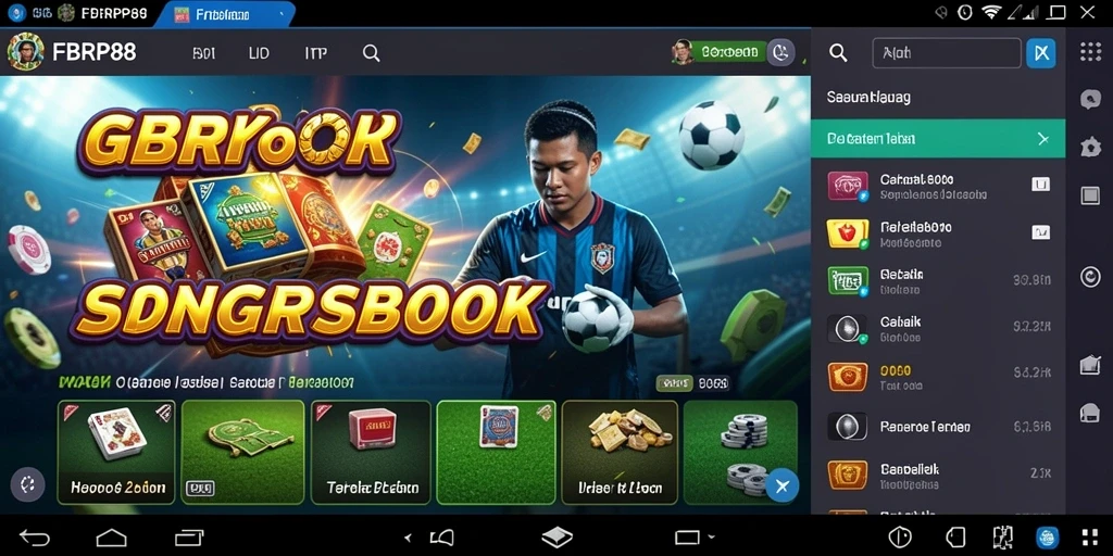 Screenshot FBRP88 menampilkan fitur taruhan Sportsbook yang menarik.