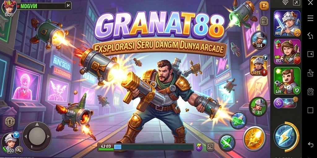 Gameplay seru dalam <strong>GRANAT88</strong> menampilkan aksi arcade yang mendebarkan.
