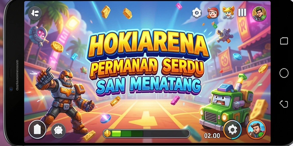 Tangkapan layar HOKIARENA menampilkan momen seru saat bermain game Arcade.
