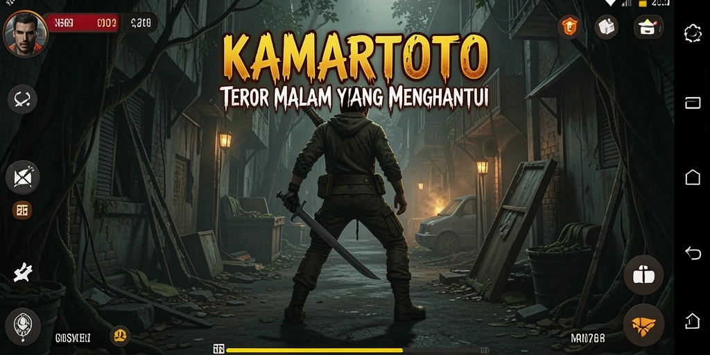 Tangkapan layar KAMARTOTO menampilkan momen menakutkan dalam gameplay yang intens.