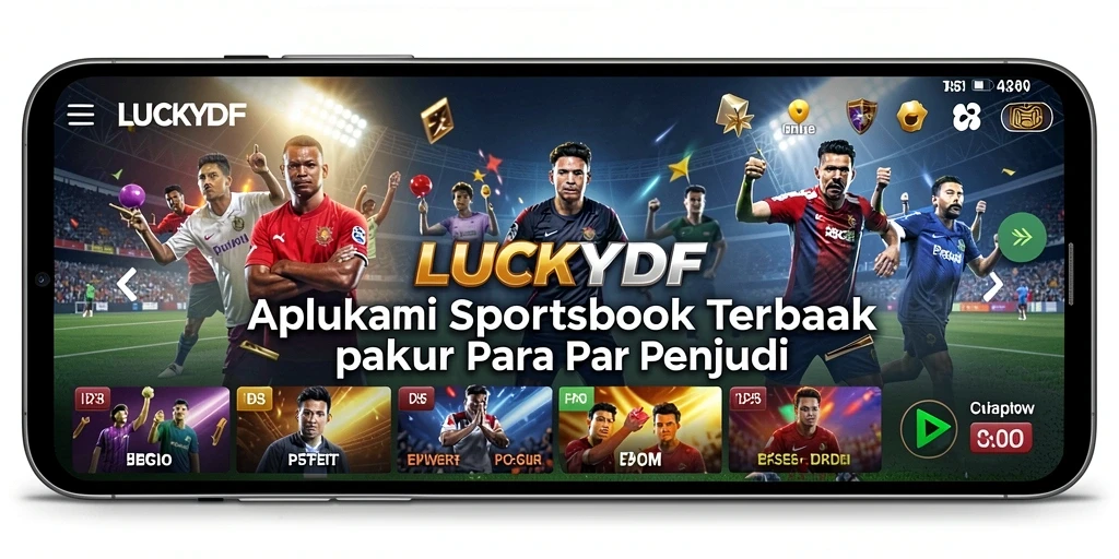 Tampilan gameplay LUCKYDF yang menarik dan interaktif untuk taruhan olahraga.