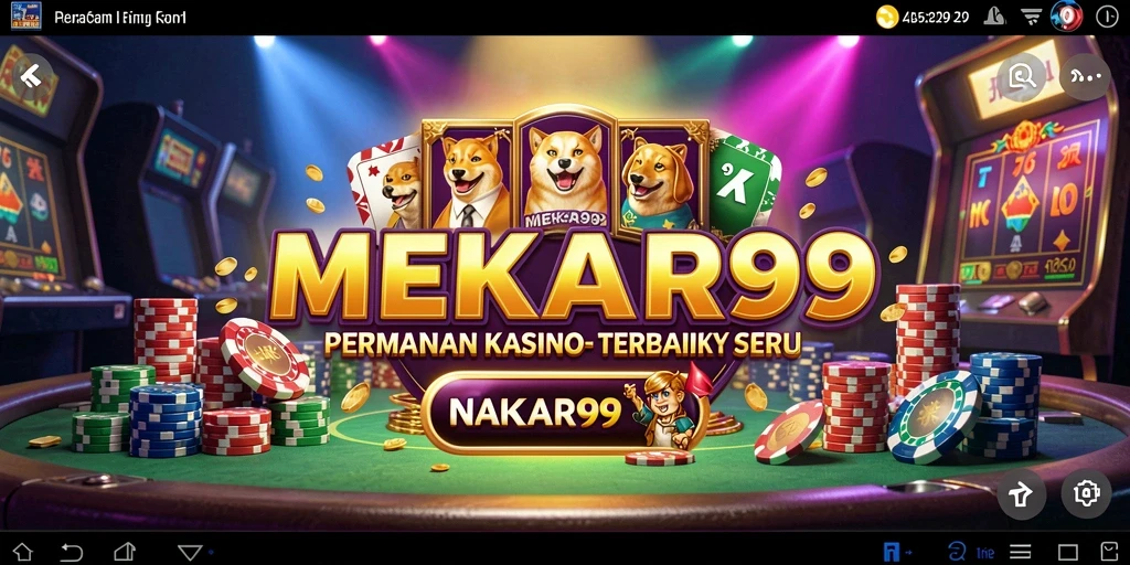 Screenshot utama MEKAR99 yang menunjukkan keseruan bermain Kasino.