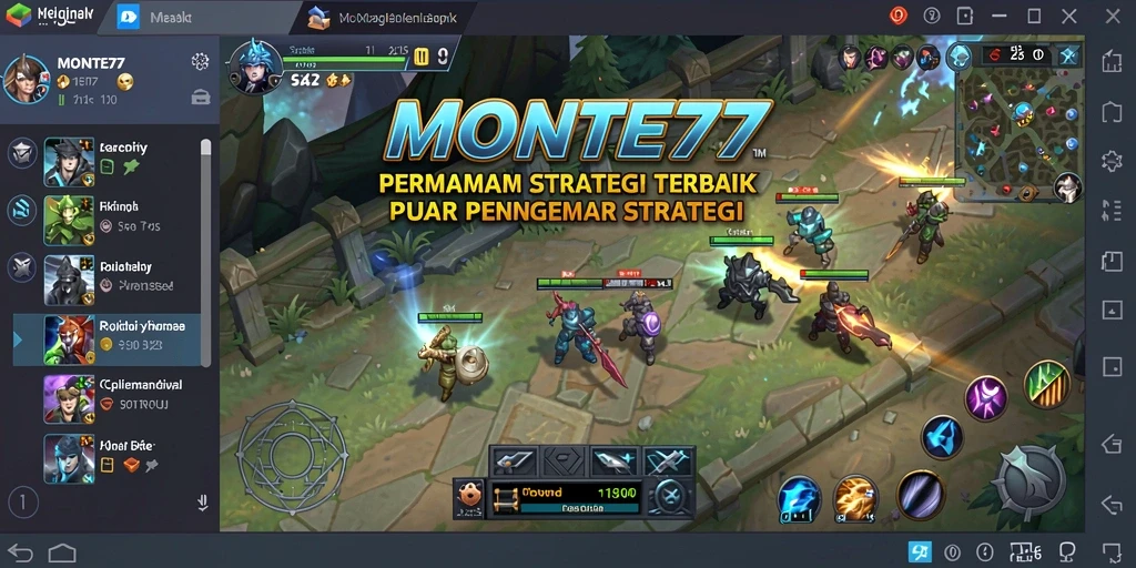 Tampilan gameplay MONTE77 yang menarik dan seru.