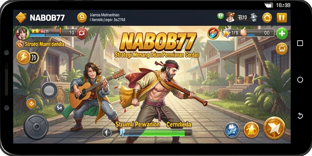 Screenshot gameplay NABOB77 menampilkan strategi pertempuran yang menegangkan.