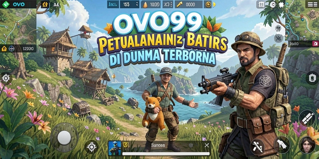 Gameplay OVO99 menampilkan eksplorasi dunia yang luas dan interaksi karakter.