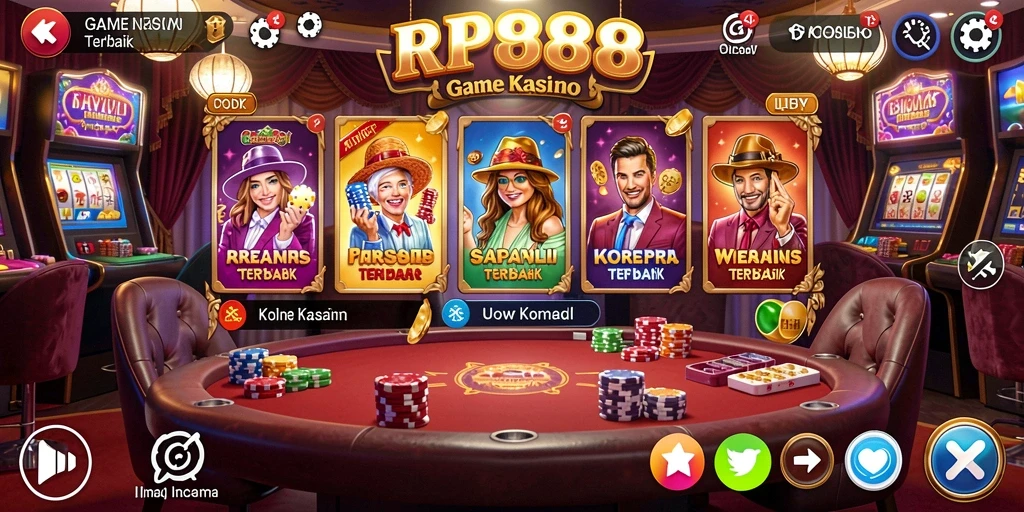 Screenshot gameplay RP888 menampilkan grafik kasino yang memukau dan antarmuka yang ramah pengguna.
