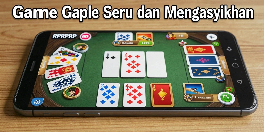Gameplay seru Gaple di RPRPRP dengan teman-teman.