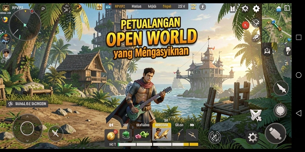 Tampilan gameplay RPVIP2 yang memukau dalam dunia Open World.