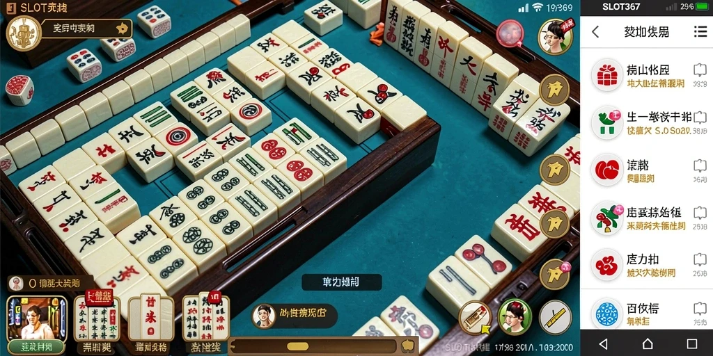 Screenshot game SLOT367 menampilkan aksi seru dalam bermain Mahjong.