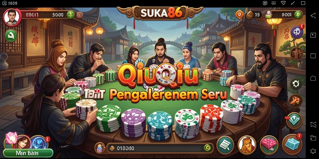 Gameplay seru QiuQiu di SUKA86 penuh warna.