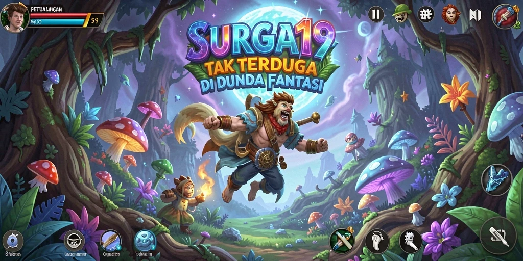 Tampilan visual memukau dari gameplay SURGA19 yang menakjubkan.