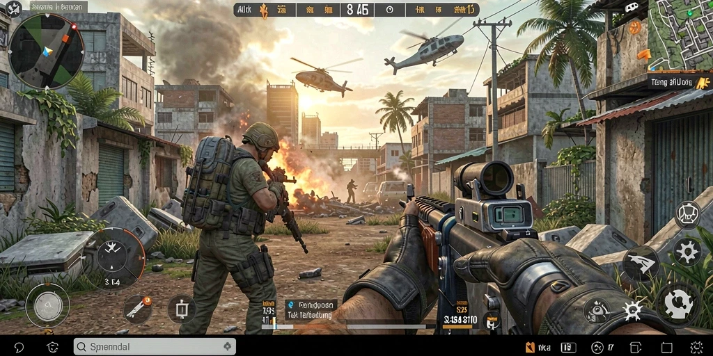 Tampilan antarmuka gameplay V07 yang mendebarkan.