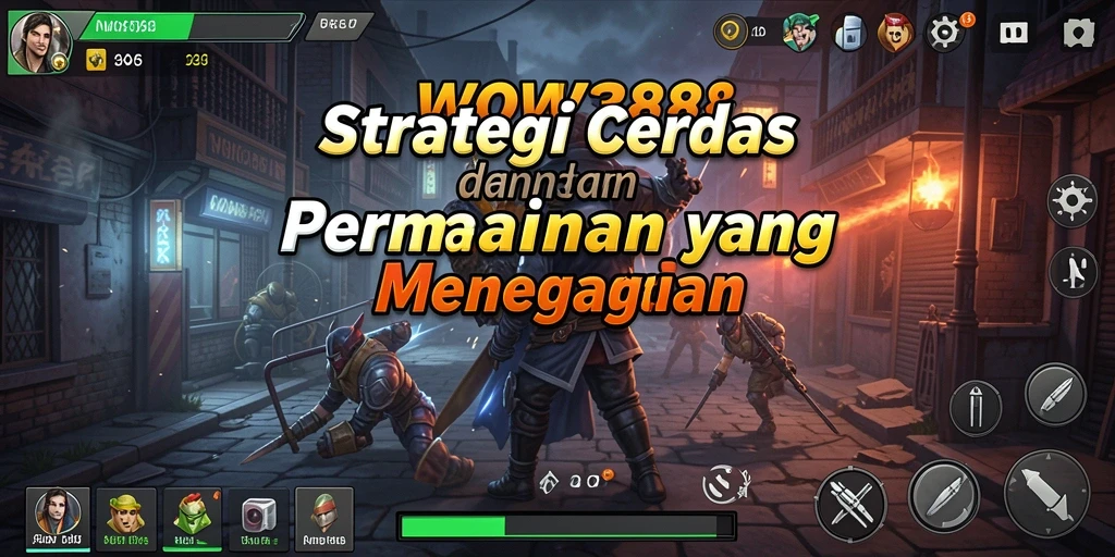 Tampilan gameplay WOW388 menampilkan strategi intens dalam pertempuran.
